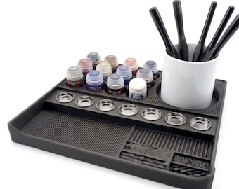 Modular Hobby Station: Paint Pot & Dropper Bottle Organizer, Tool Holder