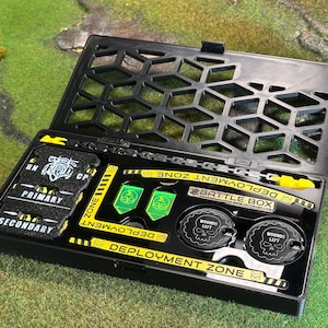 The Ultimate 40k Battle Box!, includes Wound Trackers, Battle Tracker, Rulers, Deployment Guides and more!