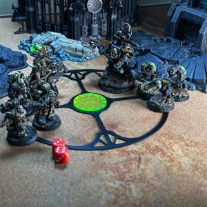 Wargaming Objective Marker Set – Capture Rings & Centre Tokens