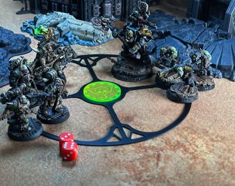 Wargaming Objective Marker Set – Capture Rings & Centre Tokens