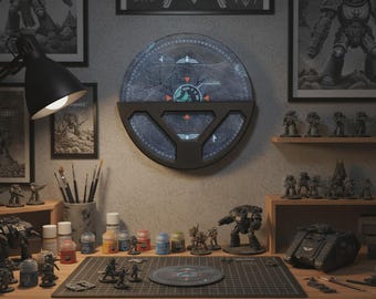 Wall-Mounted 6" Objective Marker Holder: Wargame Hobby Desk Storage