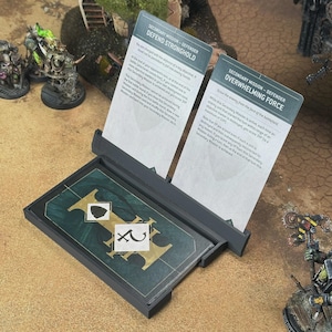 Mission & Secondary Card Deck Holder ( Chapter Approved ) 40K Game Accessory