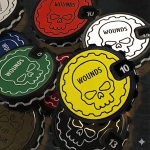 Schadetrackers voor op tafel: doorzichtige 16 genummerde wondtellers met greepranden