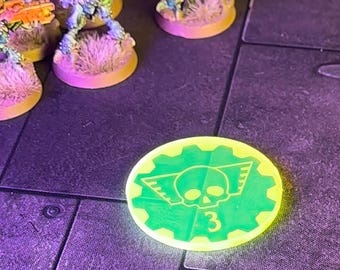 Fluorescent Objective Markers - Bright Acrylic Set for Mini Games