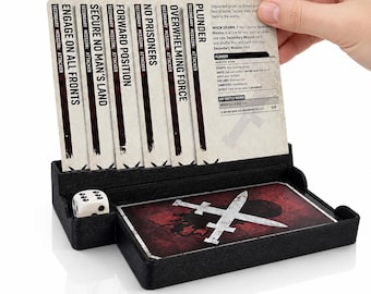 Mission & Secondary Card Deck Holder ( Chapter Approved ) Game Accessory (New for 11th)
