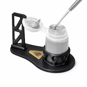Miniatuurpothouder voor hobbyverf, niet gemorst (past op standaard en XL citadelpannen)