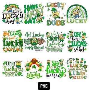 Designs Cartoon Mega Bundle St. Patrick's Day PNG, Happy St. Patrick's Day Png Bundle, Cartoon St Patrick's Day Png, Cartoon Bundle PNG