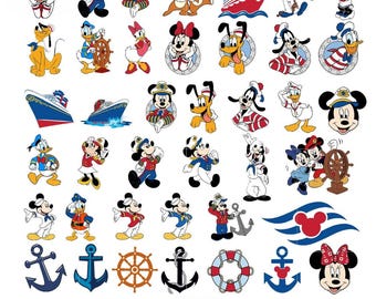 Cruise Friends SVG Bundle: Mouse Head, Sailor Designs (Digital Download)