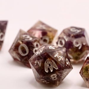RPG / DnD dice &quot;Magical Garden&quot;