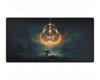 Alfombrilla de escritorio inspirada en Elder Ring / Alfombrilla para ratón gaming / Alfombrilla para ratón Elder Ring / Accesorio de escritorio perfecto