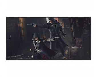 Assassin Syndikat inspiriert Schreibtischmatte | Gaming Maus Pad | Perfektes Schreibtisch-Accessoire