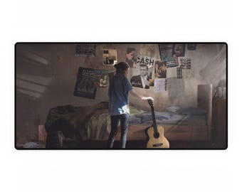 TLoU Ellie Guitar Inspired Desk Mat | Gaming Mouse Pad | Perfect Desk Accessory