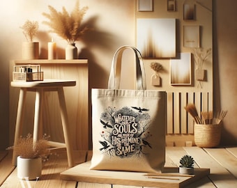 Wuthering Heights Quote Tote Bag