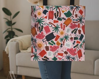 Beach Read Tote Bag: Book Lover's Summer Vacation Travel Bag