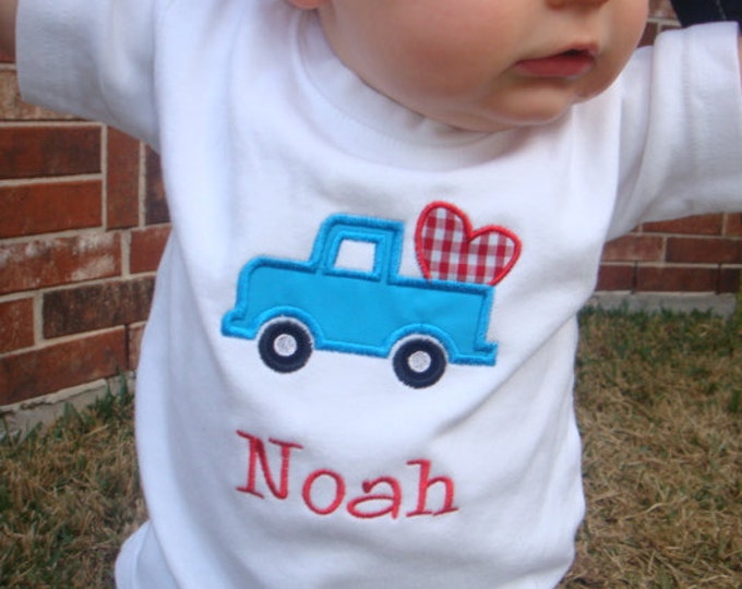 Boys Truck Shirt Boys Birthday Truck Shirt Baby or Toddler Boy