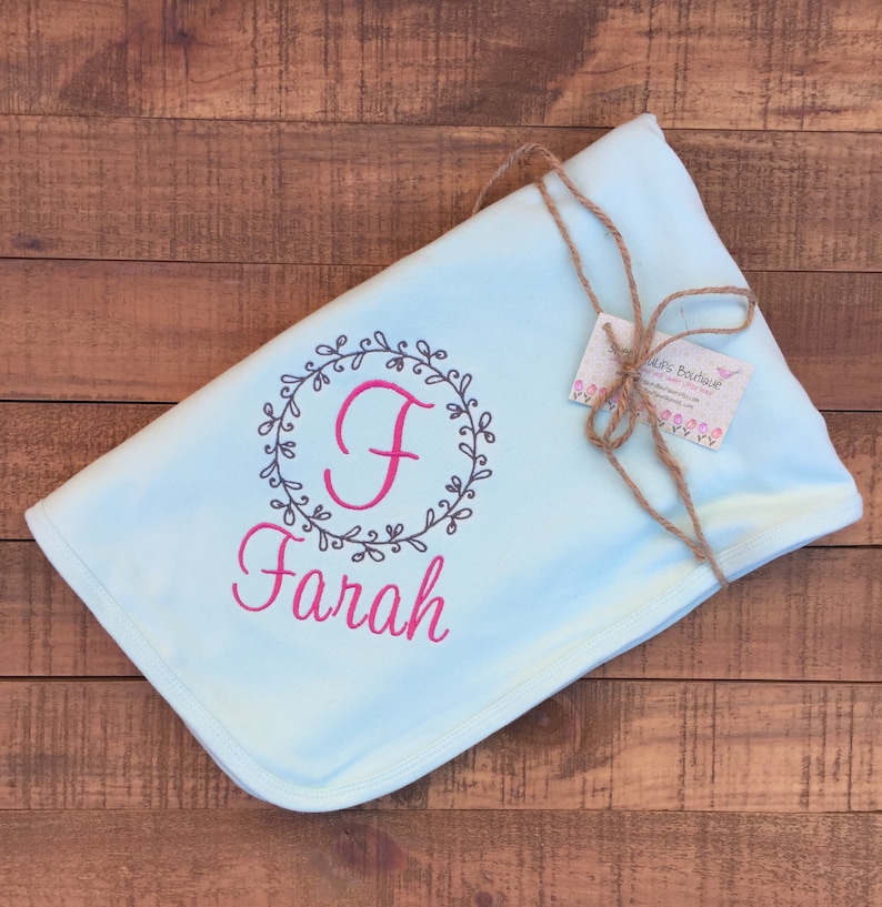 Personalized Baby Blanket / Monogram Baby Blanket / Etsy