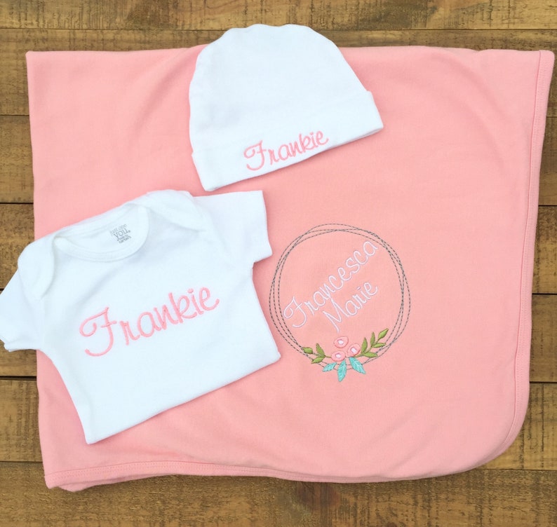 Personalized Baby Blanket / Monogram Baby Blanket / Etsy