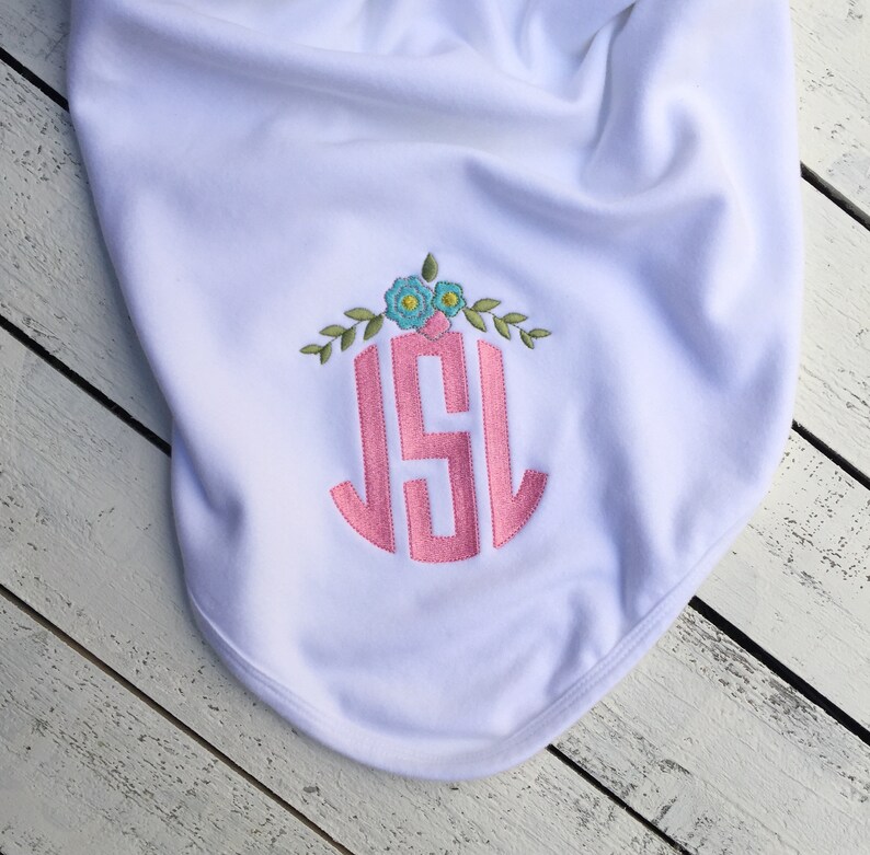 Monogram Baby Blanket / Personalized Baby Blanket / Etsy