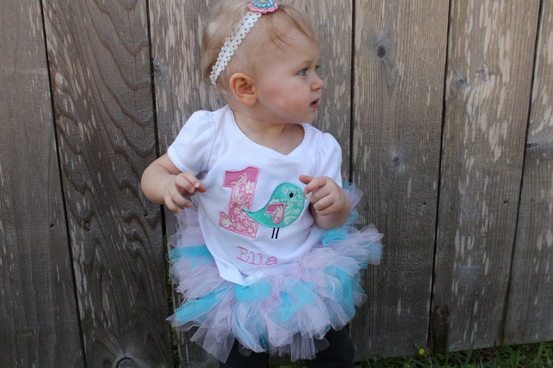 Bird Birthday Shirt Girls Bird Birthday Shirt Toddler Etsy