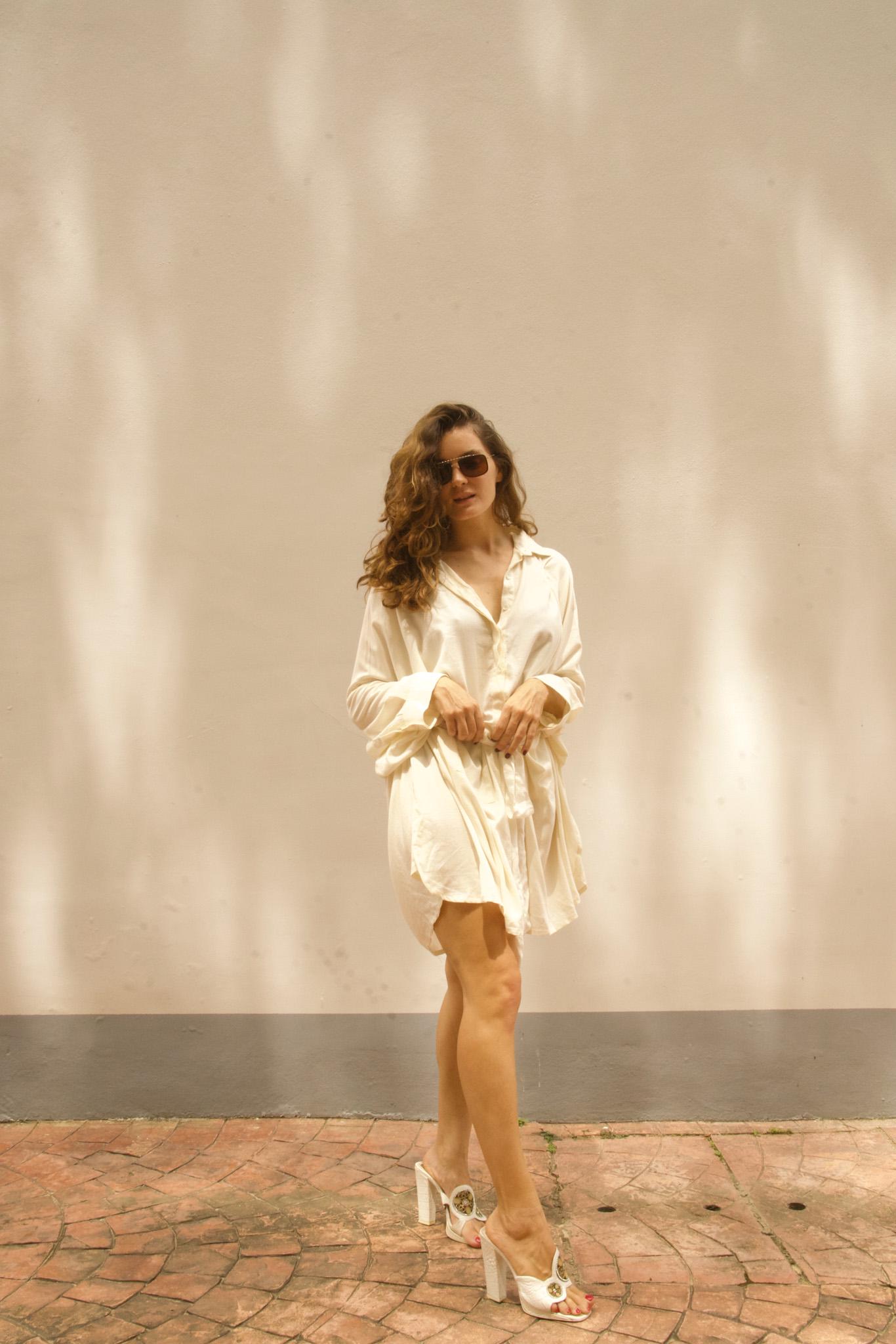white boho tunic dress Cotton | Loose Summer Midi Dress | Handmade Resort Wear | Vacation Outfit | Summer Midi Dress | Gift for Her and a flattering self