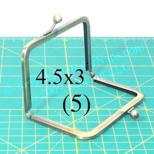 5 marcos de metal de latón antiguo de 4,5 x 3 para billeteras, carteras, bolsos ENVÍO GRATIS A EE. UU.