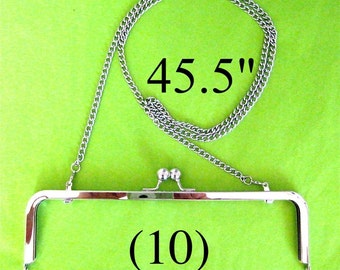 20% OFF 10 shoulder length 45.5 inch nickel-free purse chain, crossbody clutch straps, big bag strap, silver linked chains, bridal straps