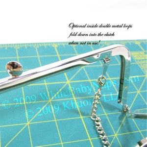 5 Nickel-free 8x3 purse frame with EleganceLock™ closure and LOOPS image 5