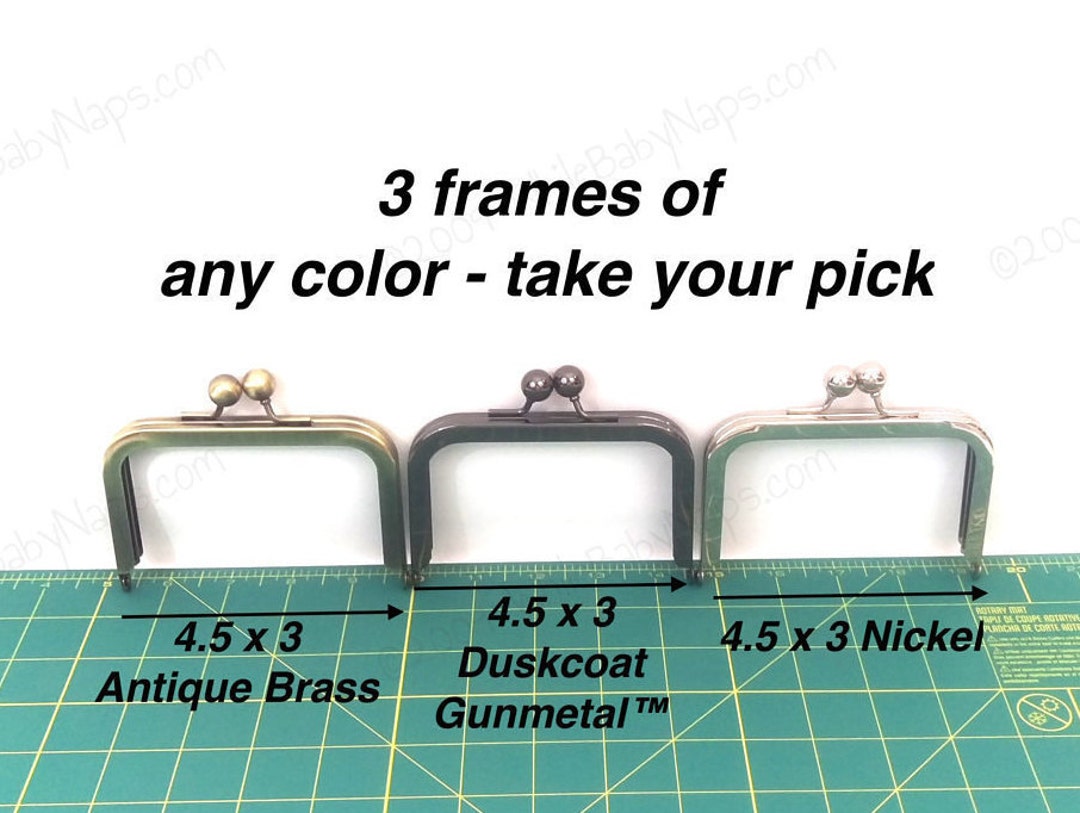 Amazon.com: JUPEAN 5 PCS Metal Purse Frame, 3.3 Inch Silver