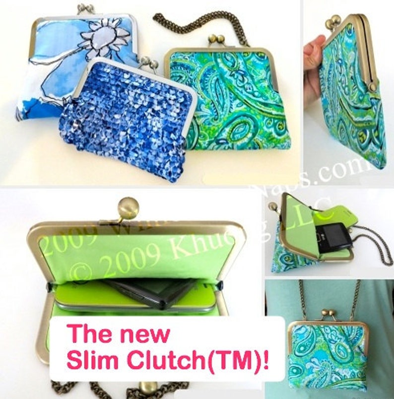 Clutch Tutorials PDF NOW with 7 patterns 10 inch, 8 inch, 6 inch, 4.5 inch, 3 inch image 3