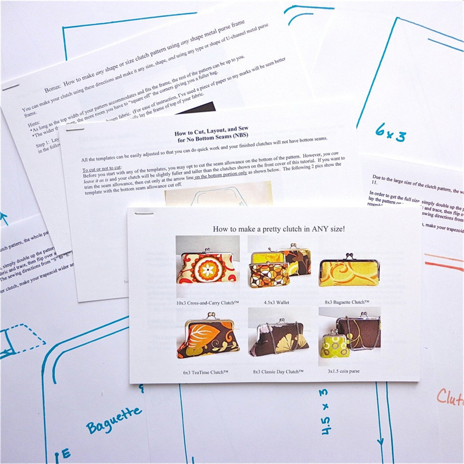 COMPLETE Make Your Own Clutch Kit With Lily Fabric Included Etsy