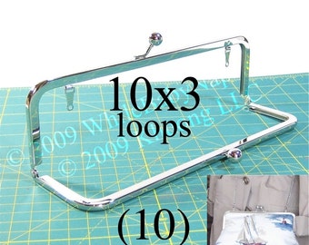 10% OFF 10 Nickelfree frames 10" silver frames with LOOPS large crossbody bag Mother of the Bride Homecoming or Prom shoulder bag