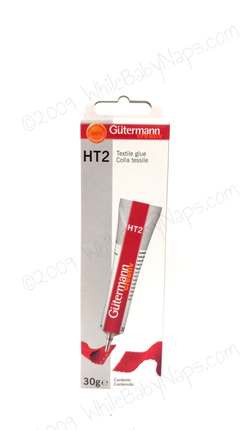 1 ORIGINAL Gutermann Creativ HT2 Textile Glue 30g adhesive for metal, fabric, leather, DIY crafts, jewelry, wood, PVC, yarn, and glue hem image 1