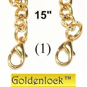 15.5 inch GoldenLock™ purse chain, bridal clutch, bridesmaids clutch chains, short straps, evening handbag, wedding clutches chains