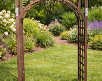 Garden Arbor | Handcrafted Wooden Trellis for Climbing Plants Outdoor, Wedding Arches for Ceremony