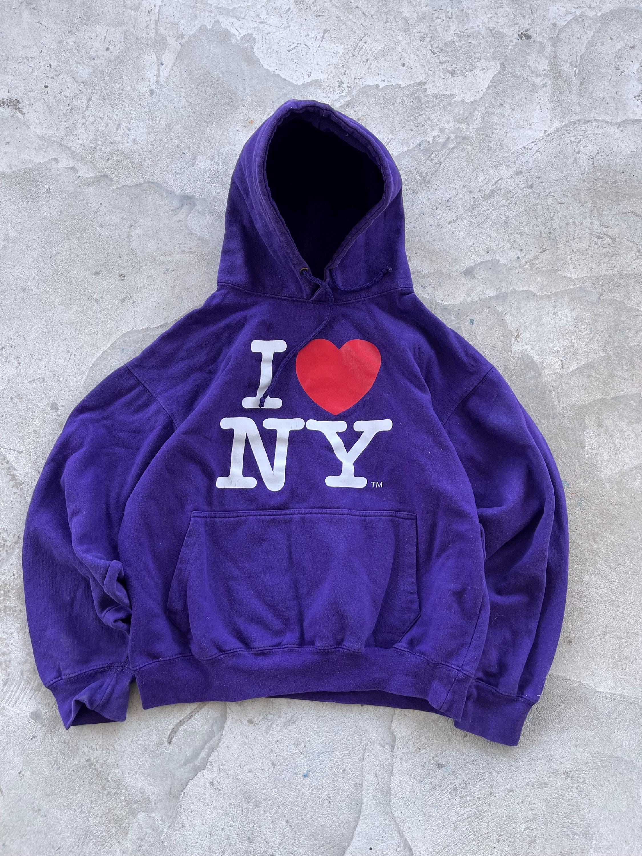 I Love Bedford New York Pullover Hoodie Utica Avenue - Bedford-Stuyvesant, Brooklyn, New York Subway
