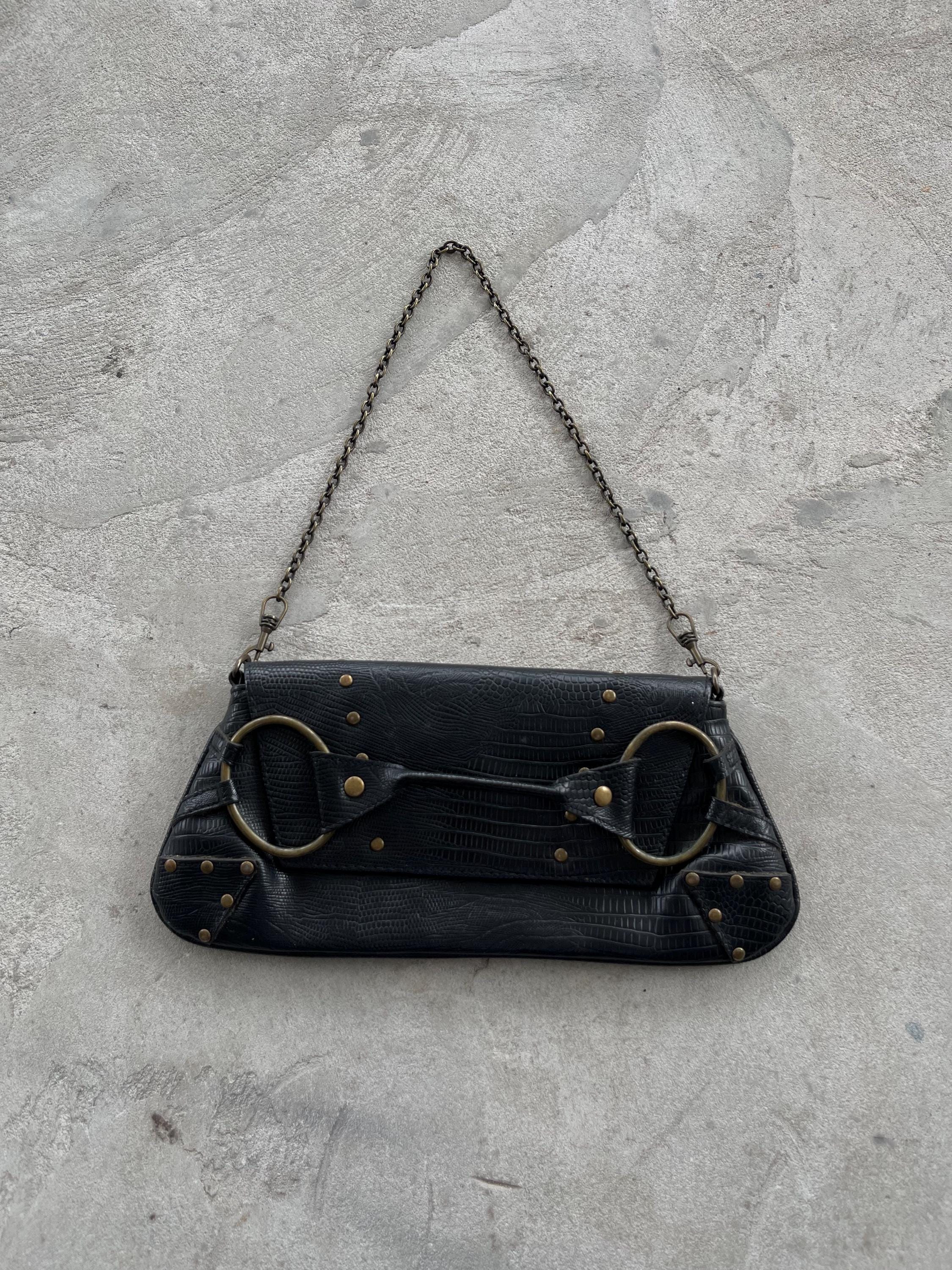 miu miu archive black hand bag 90s 00s（archive 90s 00s velcro 