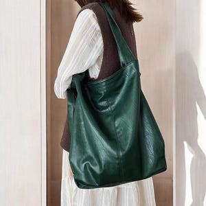 Umhängetasche aus weichem Leder für Damen | PU-Leder mit großer Kapazität Tragetasche | Lässige Handtasche für Arbeit, Reisen & täglichen Gebrauch | Vielseitig und Stilvoll