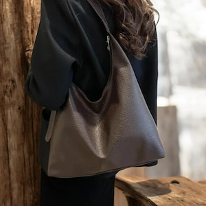 Weiche PU-Leder-Einkaufstasche für Frauen | Lässige Schultertasche für Arbeit, Reisen, den täglichen Gebrauch | Handtasche mit großer Kapazität | Stilvolle und leichte Geldbörse