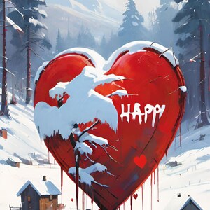 Love in Every Heartbeat: Valentines Themed Digital Print