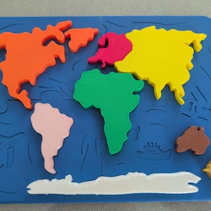 Montessori Weltkarte Puzzle