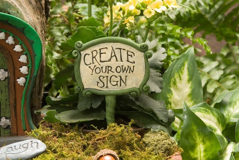 Personalized Fairy Garden Sign image 1