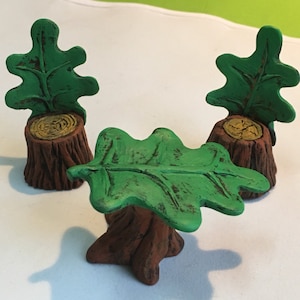Leaf Fairy Garden table and chairs
