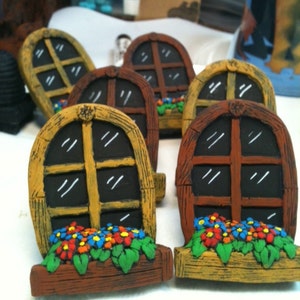 Arched Fairy Garden window box window