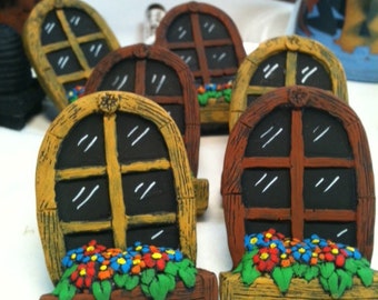 Arched Fairy Garden window box window