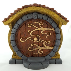 Round Brown Fairy Door image 2