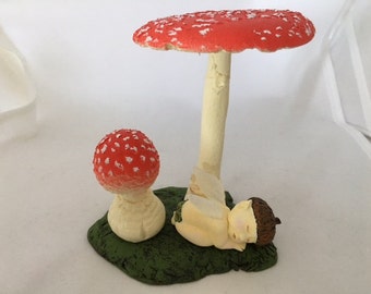 Fairy baby with Mushrooms