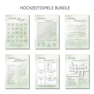 Bundel Bruiloft Spelletjes | Bruiloftsspelletjes | Bruiloftsspelletjes | Bingo-spel | kruiswoordraadsel | woordzoeker | puzzels | gast puzzel