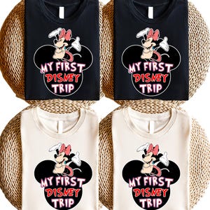 My First Trip to Disney Shirt, Disney Family Matching Tee, Disney Trip 2025 Toddler Shirt, First Trip to Disney Sweater, Disney Kids Shirt
