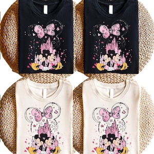 Retro Disneyworld Mickey Minnie Couple Shirt, Where Dreams Come True, Disneyland Love Couple Shirt, Honeymoon Shirt, Magic Kingdom