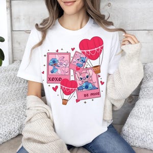 Valentine&#39;s Day Love Heart T-Shirt - Stylish Graphic Tee & Romantic Gift for Her - Trendy Valentine&#39;s Outfit